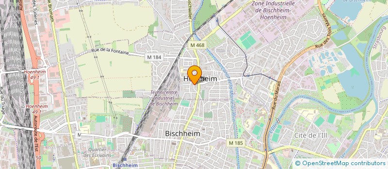 localisation de l'entreprise SCI BSG  HNHEIM