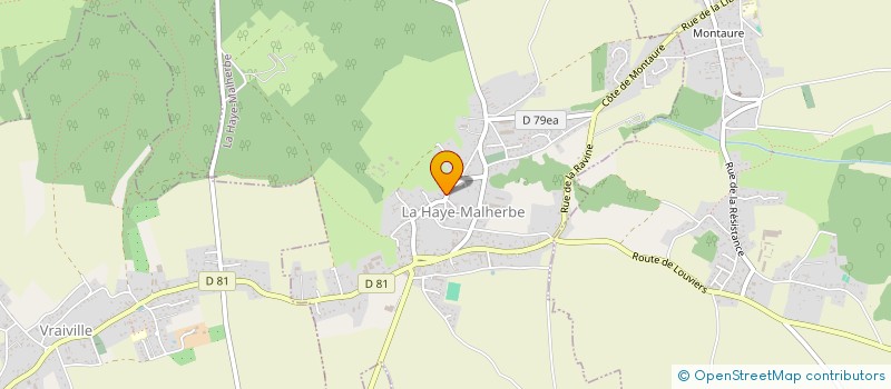 localisation de l'entreprise SCI BSH à LA HAYE-MALHERBE