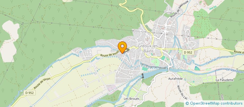 localisation de l'entreprise SCI BSJ à GREOUX-LES-BAINS