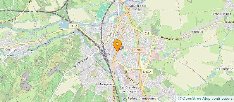 localisation de l'entreprise SCI BSK  CHAGNY