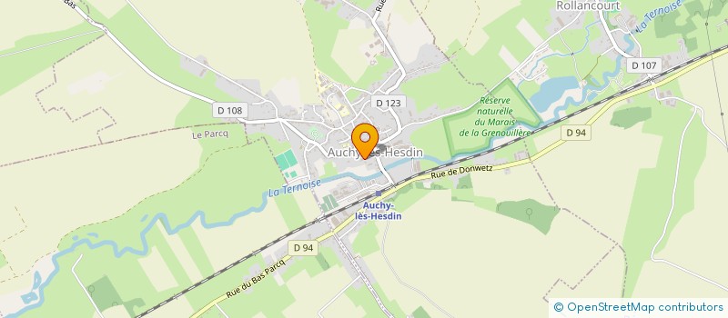 localisation de l'entreprise SCI BSK  AUCHY-LES-HESDIN