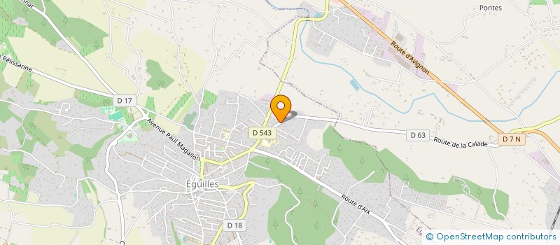 localisation de l'entreprise SCI BSLB  EGUILLES