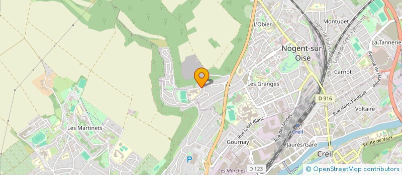 localisation de l'entreprise SCI BSM  NOGENT-SUR-OISE