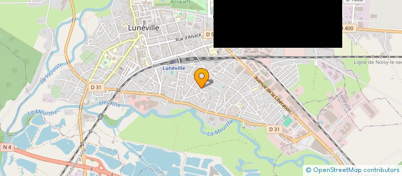 localisation de l'entreprise SCI BSM  LUNEVILLE