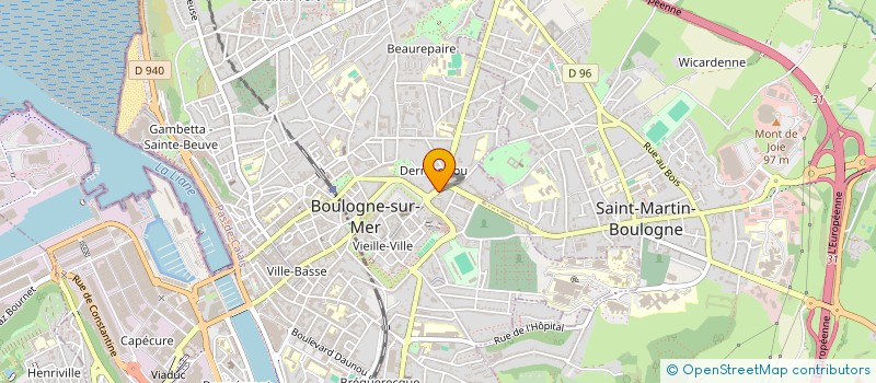 localisation de l'entreprise SCI BSM CATHEDRALE  BOULOGNE SUR MER