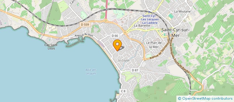 localisation de l'entreprise SCI BSM INVEST 83 à SAINT-CYR-SUR-MER