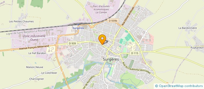 localisation de l'entreprise SCI BSM PATRIMOINE  SURGERES