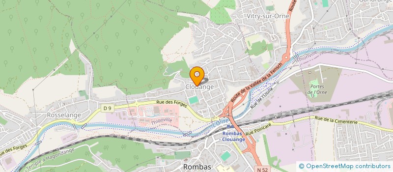 localisation de l'entreprise SCI BSM PLUS  CLOUANGE