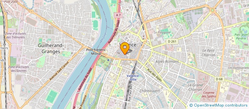 localisation de l'entreprise SCI BSMG à VALENCE