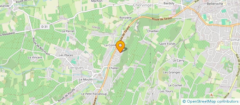 localisation de l'entreprise SCI BSMT  PORTE DES PIERRES DOREES