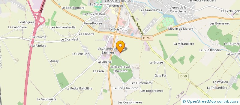 localisation de l'entreprise SCI BSMT  SAINTE-MAURE-DE-TOURAINE