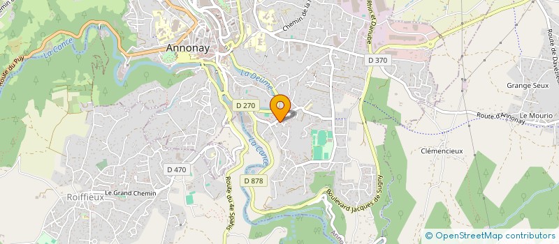 localisation de l'entreprise SCI BSMW à ANNONAY