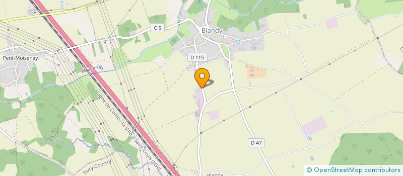 localisation de l'entreprise SCI BSO  BLANDY