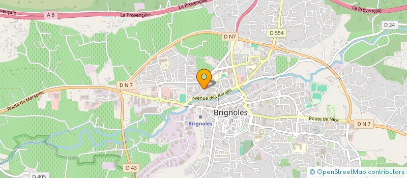 localisation de l'entreprise SCI BSP à BRIGNOLES