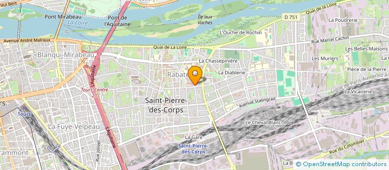 localisation de l'entreprise SCI BSR  SAINT-PIERRE-DES-CORPS