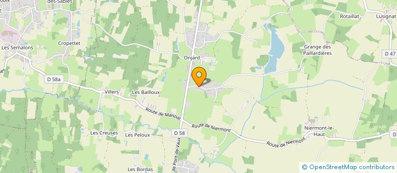 localisation de l'entreprise SCI BSR  BAGE-DOMMARTIN