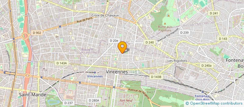 localisation de l'entreprise SCI BSS à VINCENNES