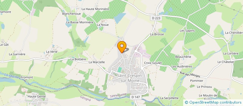 localisation de l'entreprise SCI BSSVE à SEVREMOINE