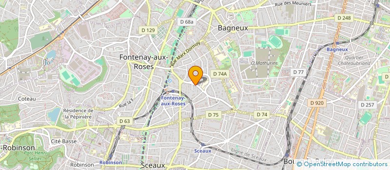 localisation de l'entreprise SCI BT 116 BIS RUE ST CHARLES à FONTENAY-AUX-ROSES