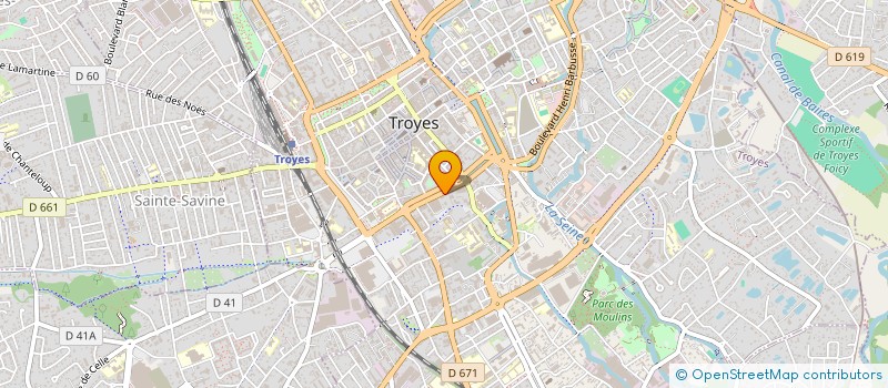 localisation de l'entreprise SCI BT DU 14 JUILLET à TROYES