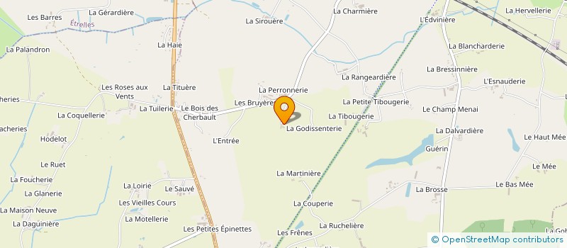 localisation de l'entreprise SCI BT IMMO  ETRELLES