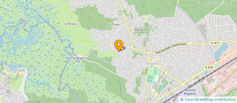 localisation de l'entreprise SCI BT.PRO  BIGANOS