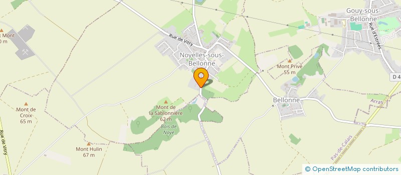 localisation de l'entreprise SCI BTC  NOYELLES-SOUS-BELLONNE