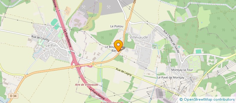 localisation de l'entreprise SCI BTC  VILLEVAUDE