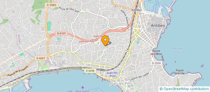 localisation de l'entreprise SCI BTE à ANTIBES