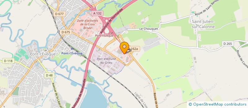 localisation de l'entreprise SCI BTEC  PONT L'EVEQUE