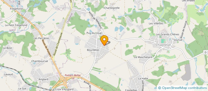localisation de l'entreprise SCI BTHM à CHAPTELAT