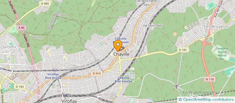 localisation de l'entreprise SCI BTIMMO  CHAVILLE