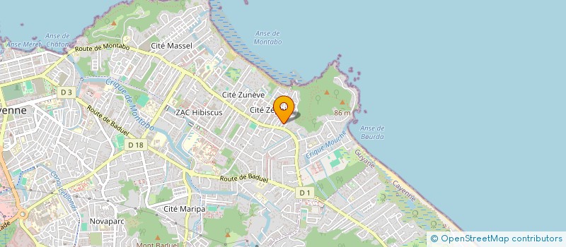 localisation de l'entreprise SCI BTLMY  CAYENNE