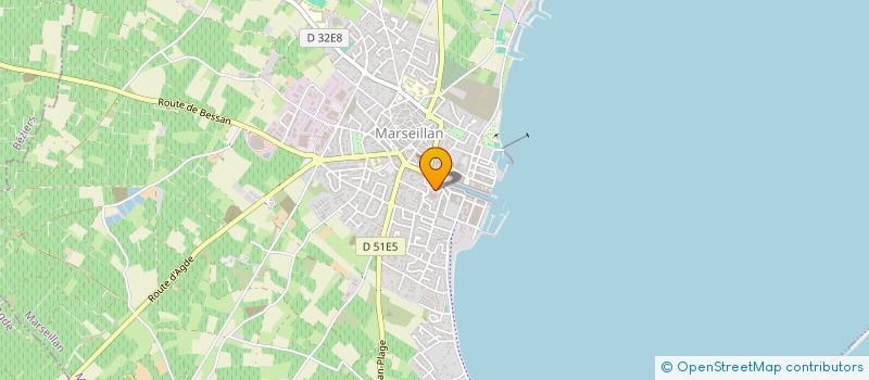localisation de l'entreprise SCI BTM à MARSEILLAN