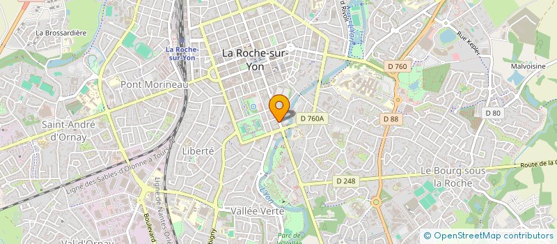 localisation de l'entreprise SCI BTM  LA ROCHE-SUR-YON