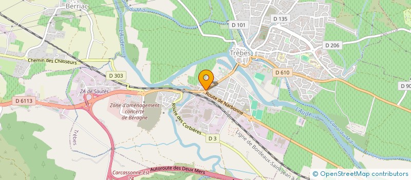 localisation de l'entreprise SCI BTNT 1  TREBES