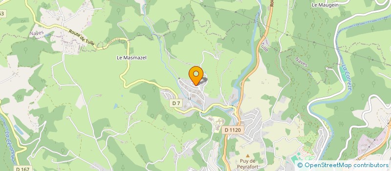 localisation de l'entreprise SCI-BTP 19  TULLE