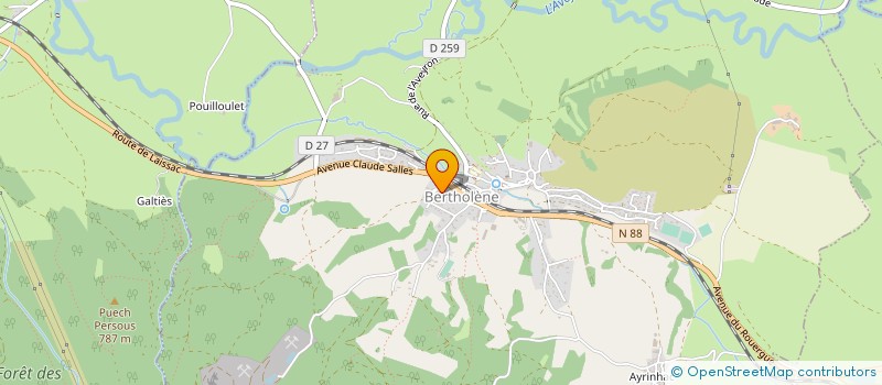 localisation de l'entreprise SCI BTP 88  BERTHOLENE