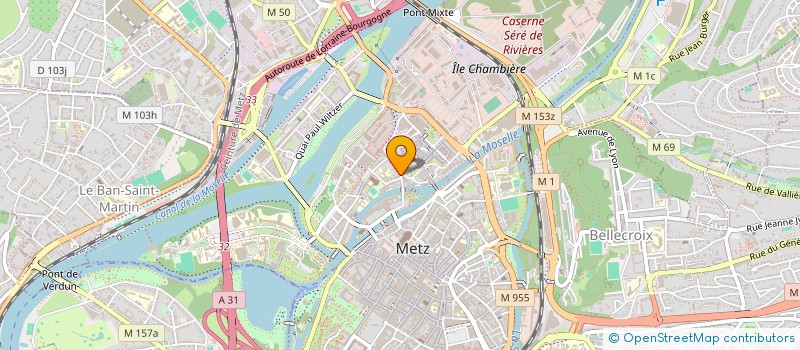 localisation de l'entreprise SCI BTR  METZ