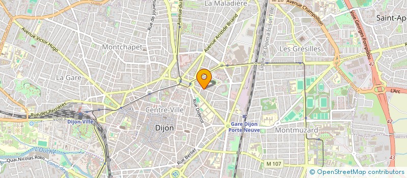 localisation de l'entreprise SCI BTR à DIJON