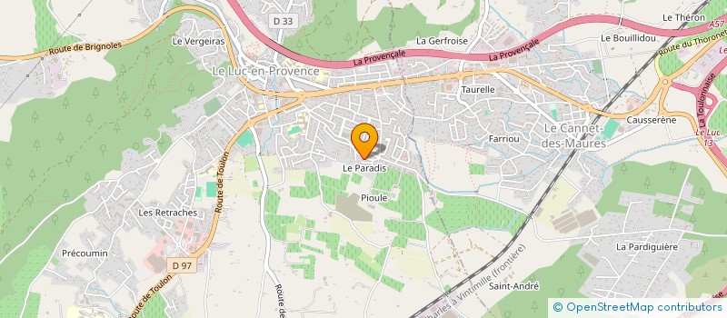 localisation de l'entreprise SCI BTS  LE LUC