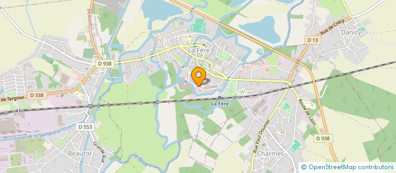 localisation de l'entreprise SCI BTS à LA FERE