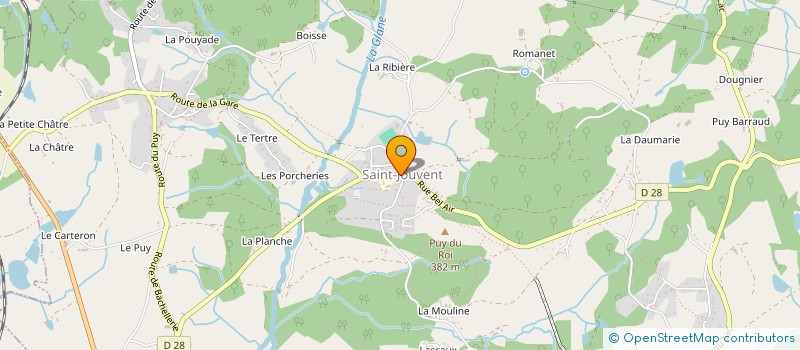 localisation de l'entreprise SCI BTW à SAINT-JOUVENT