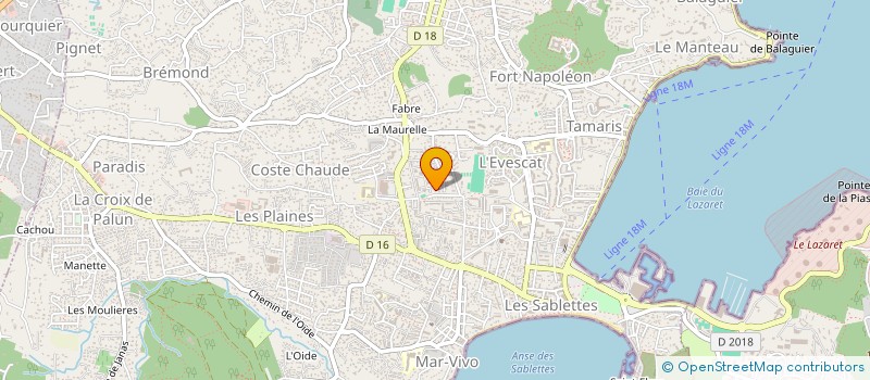 localisation de l'entreprise SCI BUAYA à LA SEYNE-SUR-MER