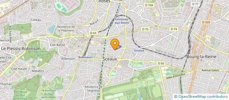 localisation de l'entreprise SCI BUC à SCEAUX