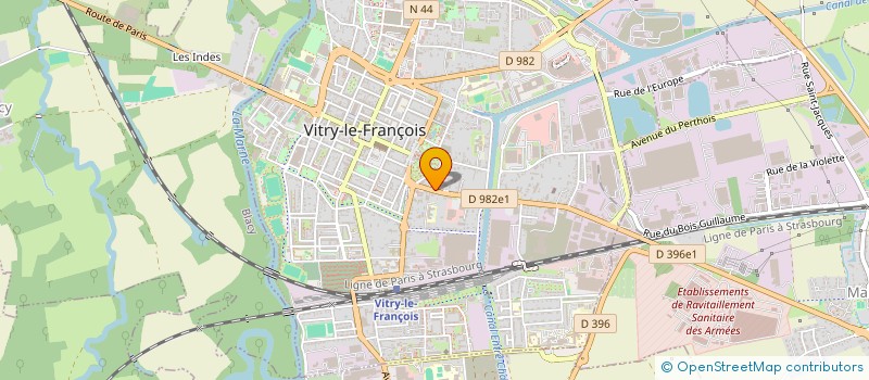 localisation de l'entreprise SCI BUC TABUTEAU à VITRY-LE-FRANCOIS