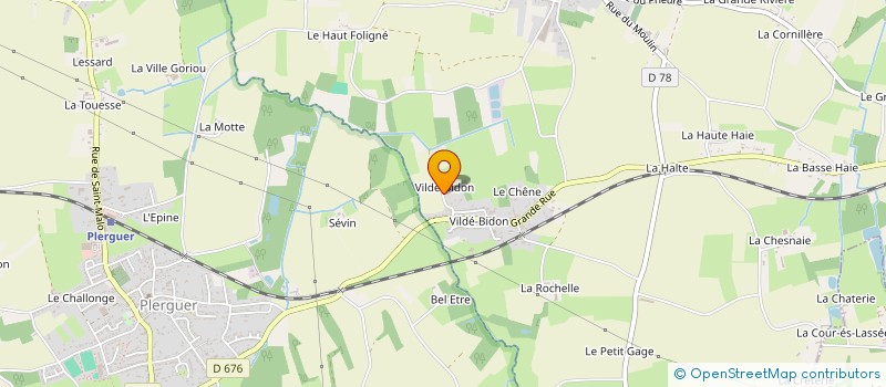 localisation de l'entreprise SCI BUCHERON ENVIRONNEMENT  ROZ-LANDRIEUX