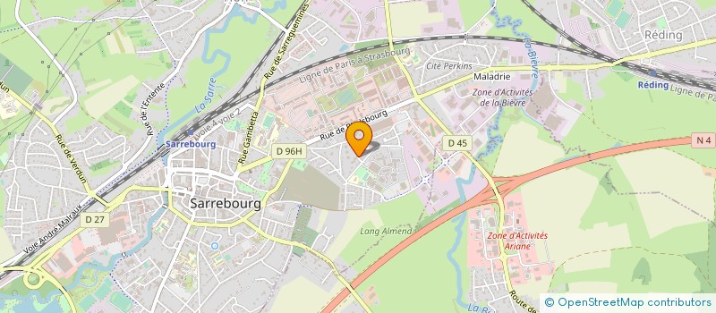 localisation de l'entreprise SCI BUCK à SARREBOURG