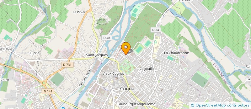 localisation de l'entreprise SCI BUCKINGHAM à COGNAC