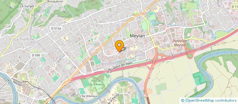 localisation de l'entreprise SCI BUCLOS LAS  MEYLAN